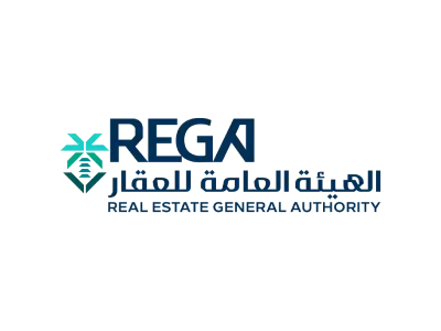 REGA (Real Estate General Authority) logo, representing collaboration with Perpetual Agency, a marketing agency.