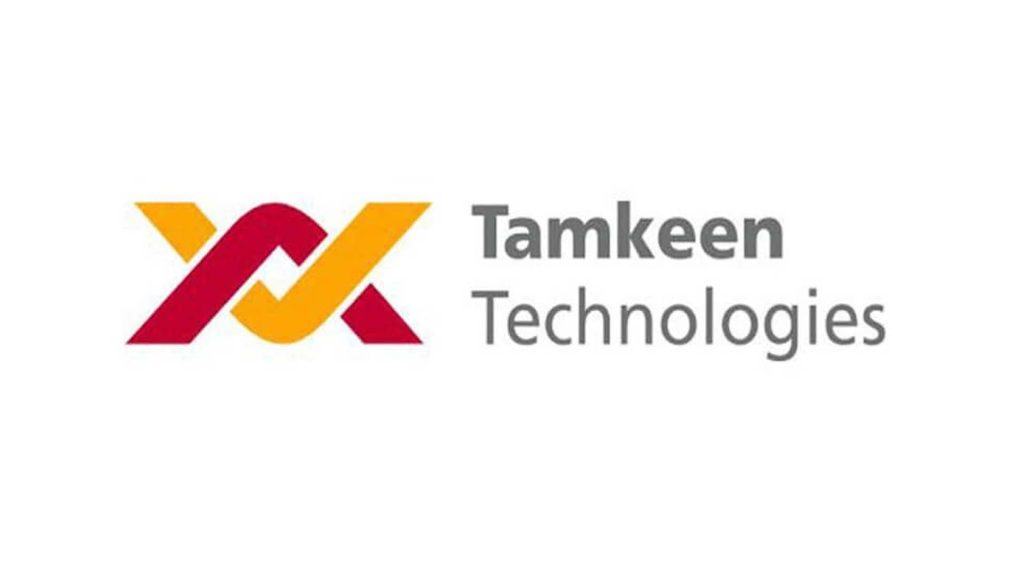 Logo of Tamkeen Technologies, a company known for its strategic partnerships with Perpetual Group, focusing on digital transformation and ISO-certified services.